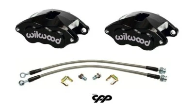 1968-74 CHEVY II NOVA WILWOOD ЧЕРНЫЙ D52 МОДЕРНИЗИРОВАННЫЕ АЛЮМИНИЕВЫЕ СУППОРТЫ ДИСКОВОГО ТОРМОЗА - Изображение 1 из 4