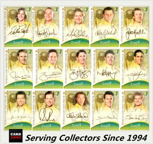 2007-08 Select Cricket Card World Cup Hat Trick Full Set (WC1-45)-1999+2003+2007