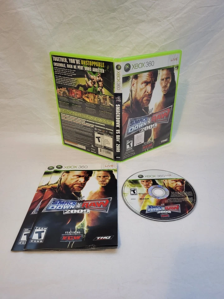 WWE SmackDown Vs. Raw 2009, Xbox 360, Complete, Authentic! - Image 1 of 1