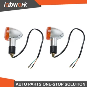 Labwork Turn Signals Light For Motorcycle Kawasaki Honda Yamaha Suzuki 2 Pcs - Picture 1 of 11