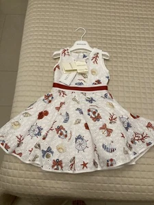 MONNALISA ABITO DA CERIMONIA BAMBINA ESTATE 3 ANNI GONNA A RUOTA. OCCASIONE! - Foto 1 di 6