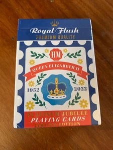 Spielkarten 2022 ungeöffnet Royal Flush Queen Elizabeth II Jubilee charmant - Bild 1 von 4