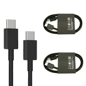 USB-C To USB-C Fast Charger PD Dual Type C Charging Data Sync USB Cable - Black - Picture 1 of 4