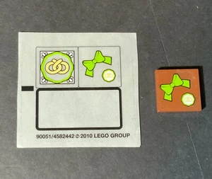 Lego Stickers Set #10216 Hard-To-Find Partial Sheet + Brown Tile With Sticker - Picture 1 of 2