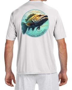 Salt Addiction t Shirt Short Sleeve MicroFiber Grouper uv 30 - Picture 1 of 2