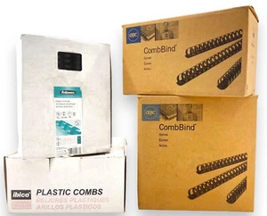 CombBind Ibico Fellows Plastic Binding Combs - You Pick Size/Brand - Picture 1 of 9