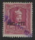 Trieste Industry & Commerce Revenue Stamp, Ftt Ic105 Right Stamp, Used, Vf