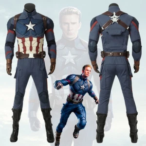 Traje de disfraces Avengers Endgame Steve Rogers Capitán América - Imagen 1 de 11