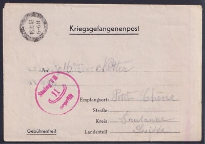 74023) Kriegsgefangenenpost STALAG V B Villingen 1943 nach der Schweiz - Bild 1 von 2