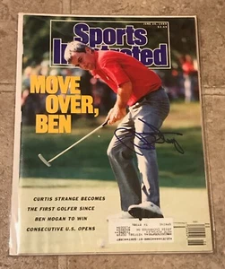 PGA Golf U.S. Open Sports Illustrated magazine signed by Curtis Strange - Imagen 1 de 1