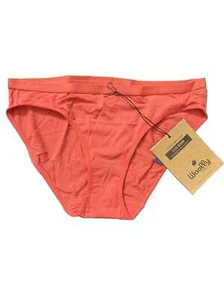 Woolly Women’s Bikini Brief, 95% Merino Wool, Wild Rose Pink, Small - Picture 1 of 4