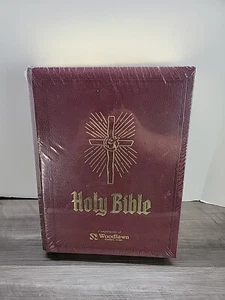 Holy Bible Heirloom Family Bible KJV Red Letter Edition Leather Pictorial Art - Picture 1 of 6