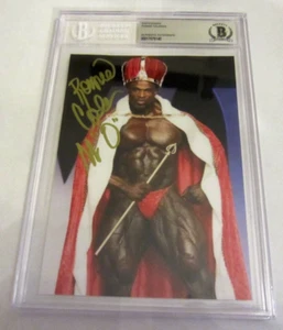 Foto firmata Ronnie Coleman autografata BAS Beckett 5x7 8xMr Olympis Bodybuilder - Foto 1 di 2