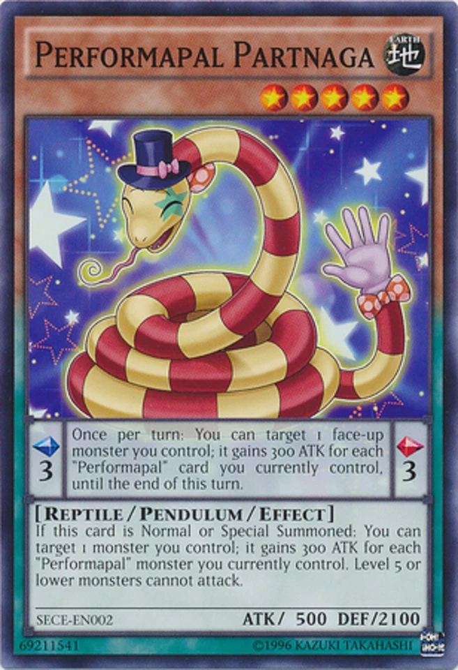 Performapal Partnaga SECE-EN002 Yu-Gi-Oh Card (U) New - Image 1 of 3