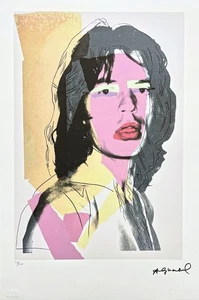 ANDY WARHOL - Mick Jagger - signed, numbered edition 30/100, 38 x 56 cm - Picture 1 of 7