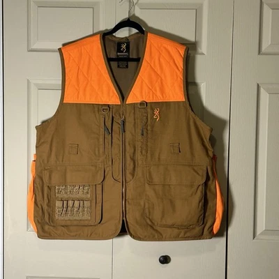 Browning Men's Hunting Vest, Orange Brown padded Size 2XL Excellent Condition - Image 1 of 2