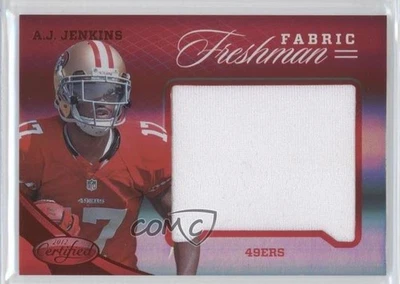 2012 Certified Freshman Fabric Mirror Red /149 AJ Jenkins #324 Rookie RC - Image 1 of 2