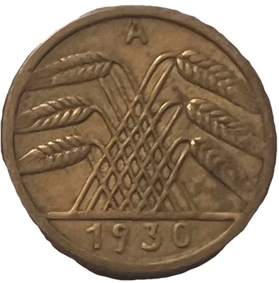 1930 A Germany 5 Reichspfennig Coin - Combined Shipping - Image 1 of 2