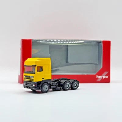 DAF 95 XF 6x2 Truck Tractor Yellow | Herpa 1:87 (H0) | Original Box - Image 1 of 4