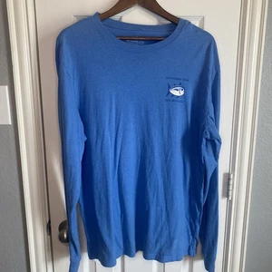 Southern Tide Shirt Top Skipjack Graphic Long Sleeve Blue Men's Large - Picture 1 of 3