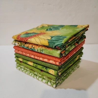 Solana, Sprout & Clementine Bundle of 9 prints 1/2 yds, Total 4.5 Yards - Image 1 of 4