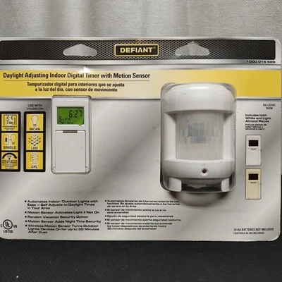 ⚡️ Sensor de movimiento temporizador digital interior ajuste luz diurna desafiante Foto 1 de 4