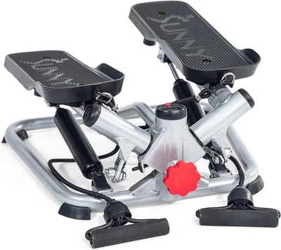Sunny Health & Fitness Advanced Twist Stepper Machine with Resistance Bands - Image 1 of 2
