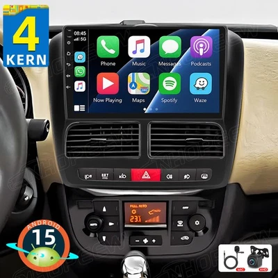 64GB Android 15 Apple CarPlay Autoradio Für Fiat Doblo MK2/Opel Combo D GPS Navi - Bild 1 von 4