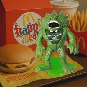 2003 McDonald’s Creepy Crawlers Green Monster Toy – Happy Meal Figure Toy 5" - Picture 1 of 5