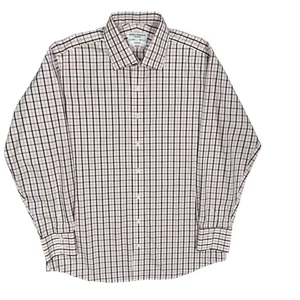 Spier & Mackay Handmade Custom Dress Shirt Check Long Sleeve Cotton 17 1/2 XL - Picture 1 of 10