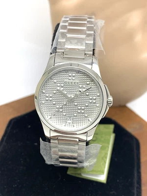 Gucci Women's Watch YA126551 G-Timeless Swiss Quartz Silver Dial Steel 27mm - Image 1 of 4
