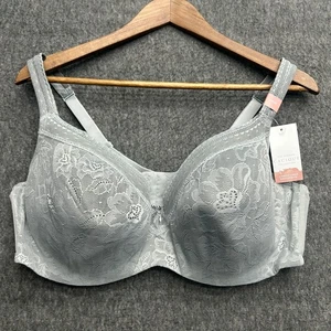 Cacique moderno rivestito in pizzo LL Balc taglia 44DD grigio ferretto imbottito - Foto 1 di 12