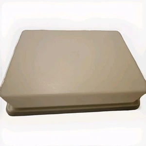 Vintage Tupperware White Sheet Cake Carrier / Great Condition 15" X 4" Rectangle - Bild 1 von 4