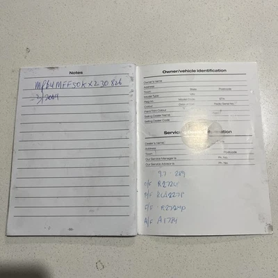 Ford Ranger Logbook Stamped  - image 1 of 4