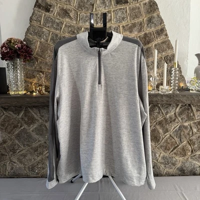 Puma Gray Pullover Mens’s 3XL Long Sleeve Adjustable Hem Activewear 1/4 Zip - Image 1 of 4
