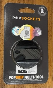 POPSOCKETS POPGRIP SOG MULTI TOOL Phone Grip & Stand New in RARE black - Zdjęcie 1 z 3