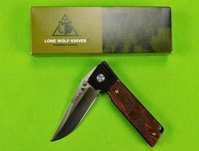 Lone Wolf США 45 первый производства запустить складной карманный нож с коробкой - Изображение 1 из 4