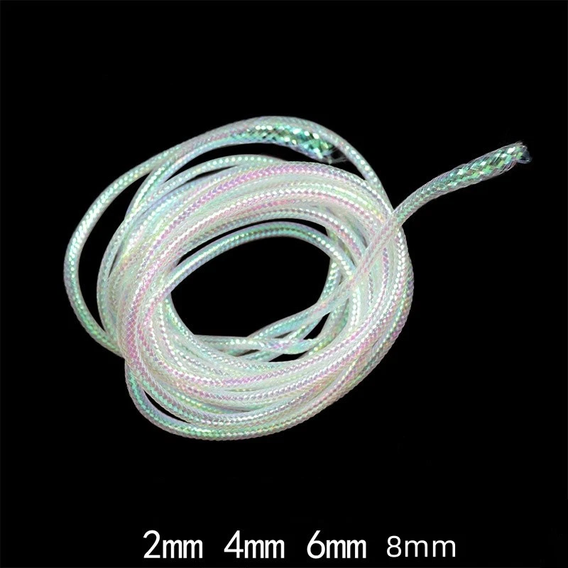 Oropel holográfico Mylar Malla Tubo Trenza Mosca Atar Minnow Cuerpo Flash Material Foto 1 de 4