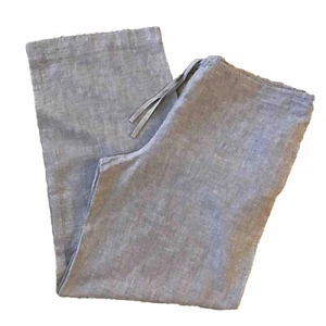 TARA JARMON PARIS Women Sz 42 ,US L 10- 12 Linen Cotton Drawstring Beige Pockets - Picture 1 of 12