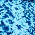 Spandex Fabric Blue Tie Dye Print 4 way Stretch 60"wide by the yard for Swimwear