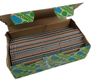 50 Phoenix Contact 3213713 Reihenklemme Durchführung 6 Positionen grau 14-26 AWG - Bild 1 von 7