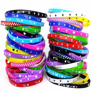Großhandel 100stk. Silikon Armreif Armbänder Modeschmuck - Bild 1 von 2