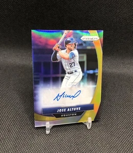 2022 Prizm Jose Altuve /10 AUTO (AUTOGRAPH) GOLD PRIZM SSP No. GBG-JA HOF 🔒 - Picture 1 of 17