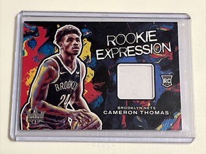 Cameron Thomas Rookie Expression Court Kings Rookie Patch Brooklyn Nets RC Panin