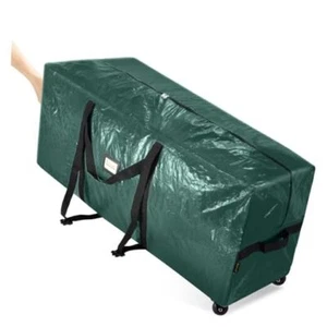 Rolling Christmas Tree Storage Bag, 2 Swivel Wheels for Easy 7.5 ft Green - Picture 1 of 8