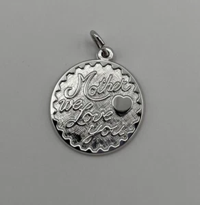 Sterling Silver Pendant Rembrandt Mother We Love You—Mother’s Mom’s Day Gift! - Picture 1 of 2