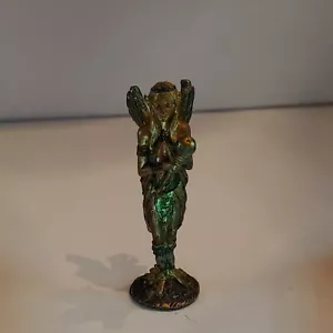 Medieval Fairy Fantasy Chess game 3D Pewter replacement queen green gold piece - Picture 1 of 5