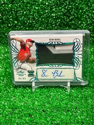2021 Leaf Trinity Sean Burke Chicago White Sox XRC RC Auto Jersey Patch 84/99 - Image 1 of 2