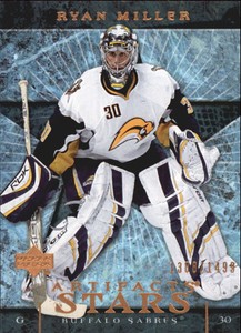 2007-08 UD Artifacts Buffalo Sabres Hockey Card #140 Ryan Miller S /1499