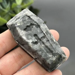 2.3" Piedra Destello Natural Ataúd Calavera Tallada Cuarzo Cristal Calavera Reiki Sanación - Imagen 1 de 21
